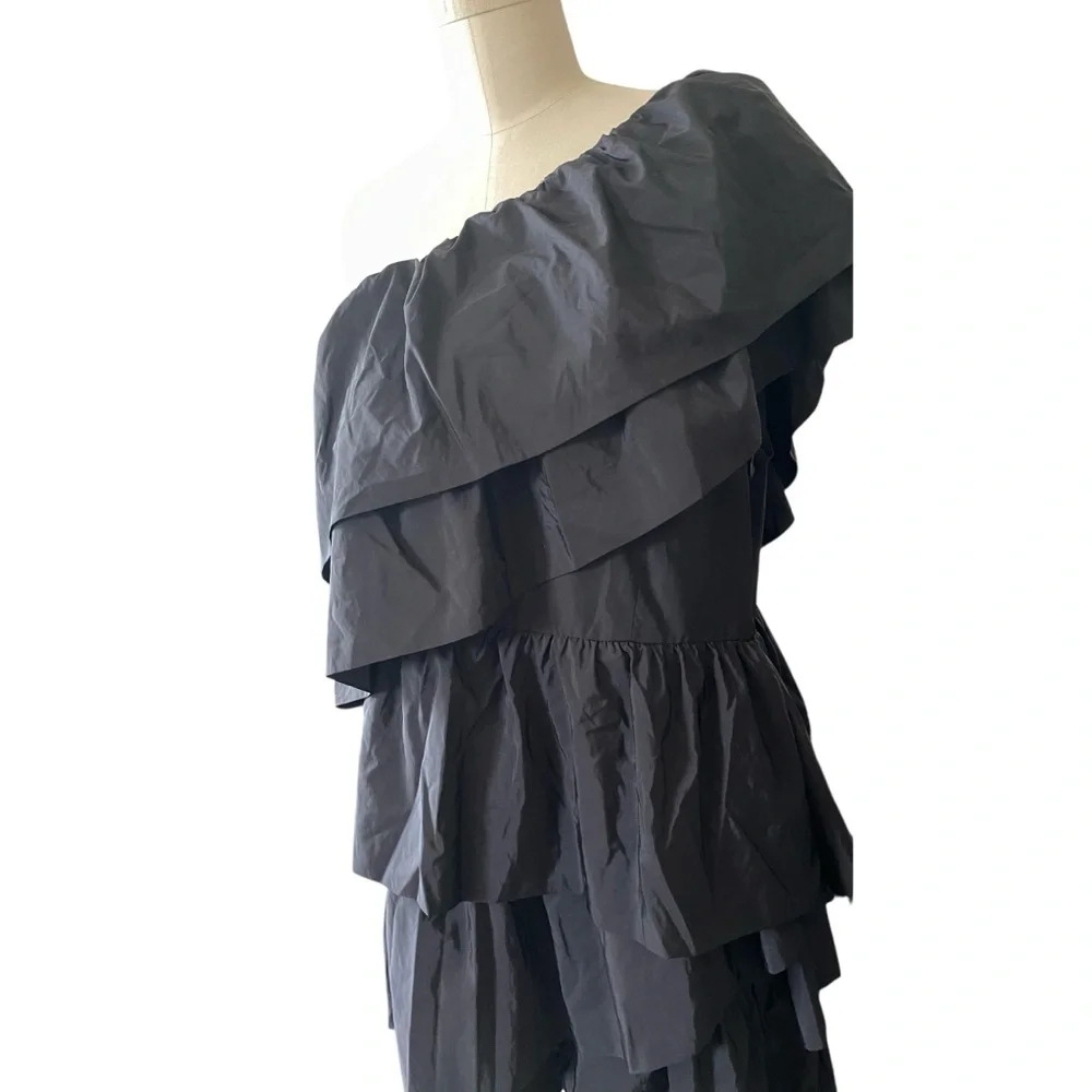 🎉HP! ❤️ NWT! Anthropologie x Endless Rose Black Tiered Mini Dress